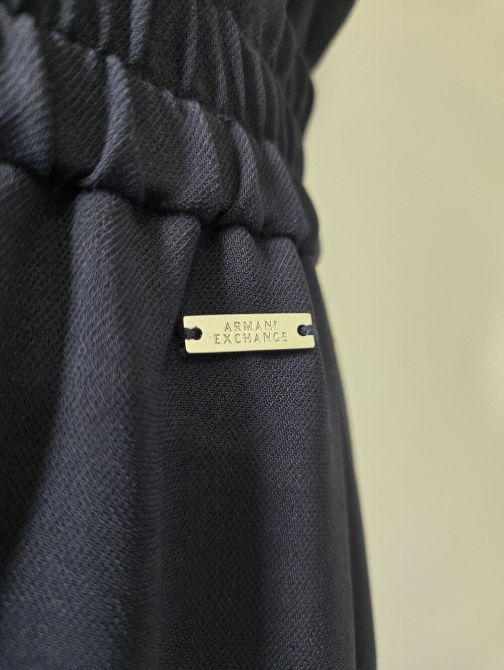 Armani Exchange Navy Sleeveless Maxi Dress with Sheer Mesh Panel. Size 4 - Picture 4 of 14